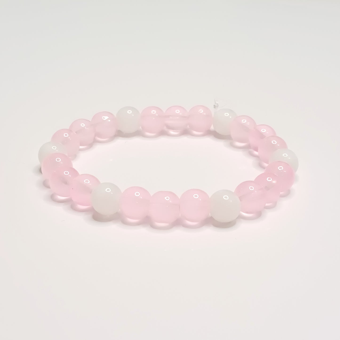 Pink beaded bracelet