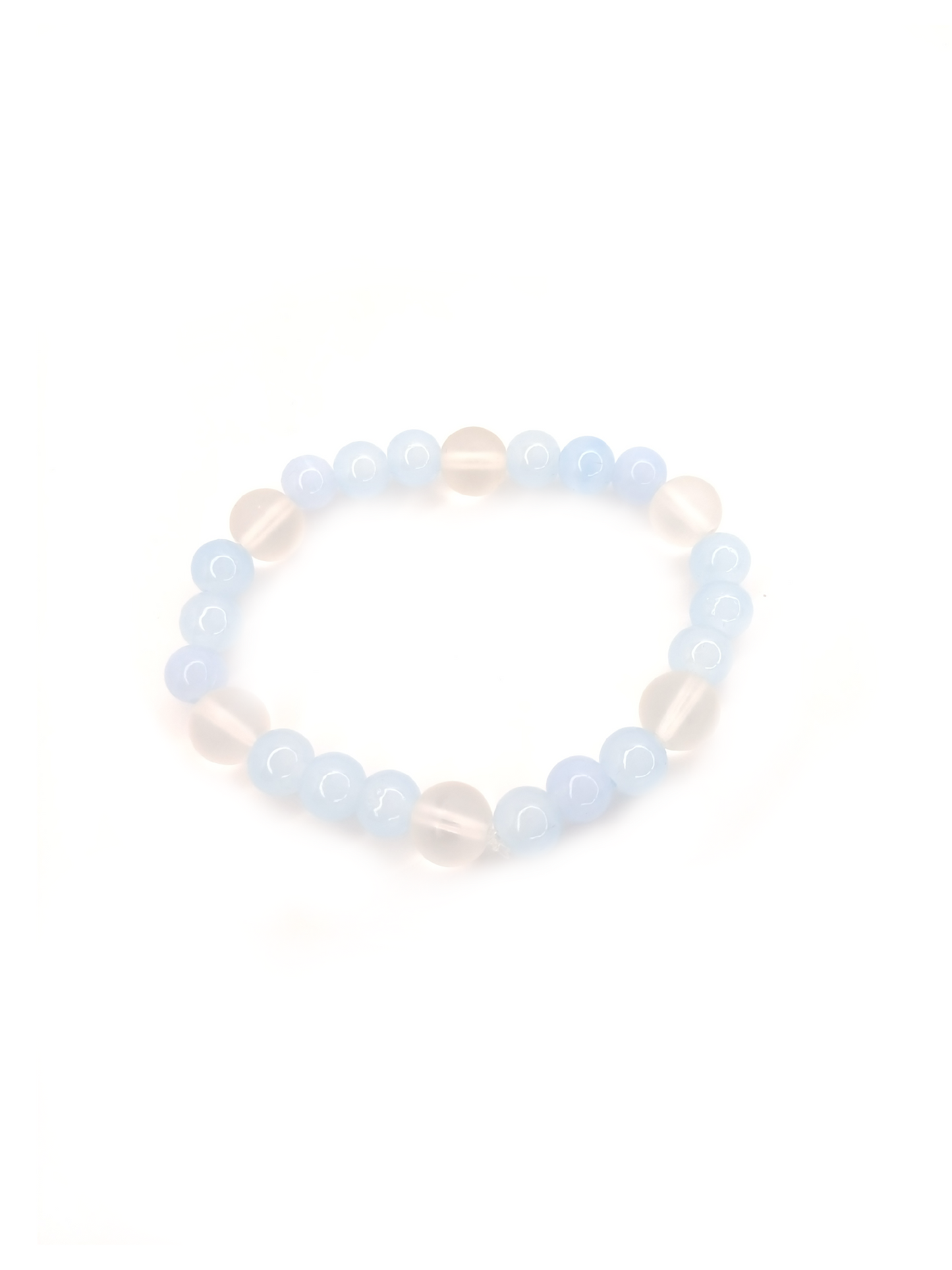 Glass bead bracelet