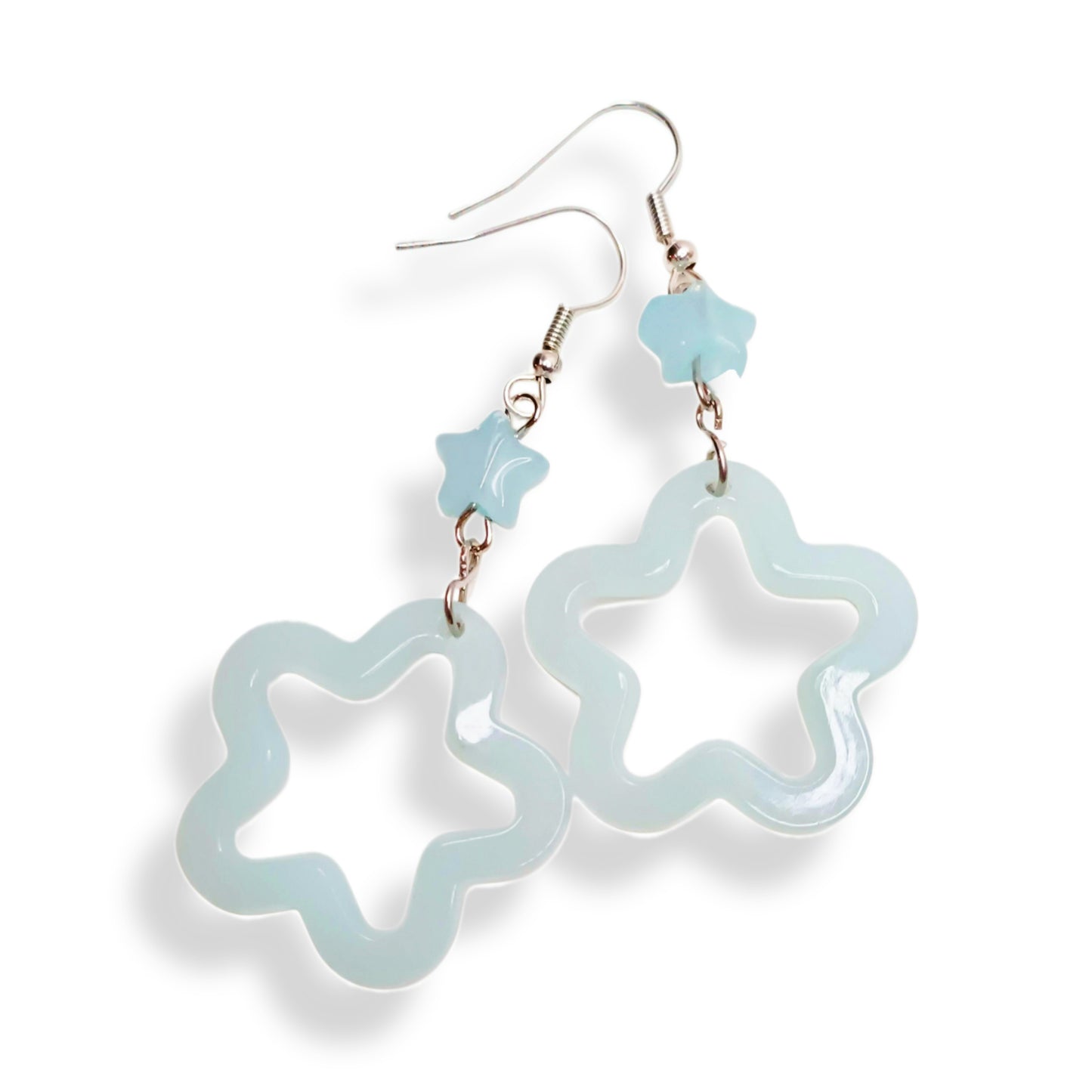 Blue star earrigns