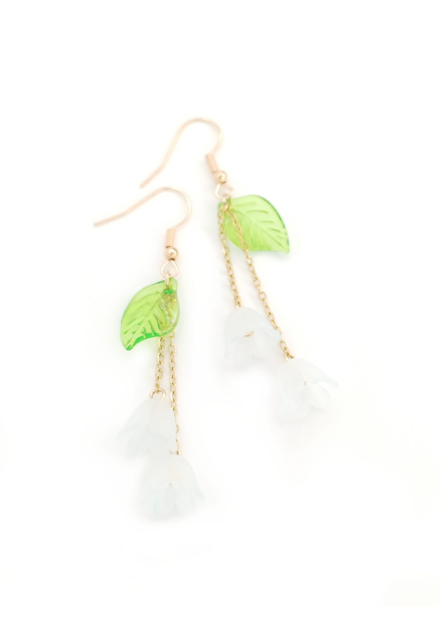 flower dangle earrings
