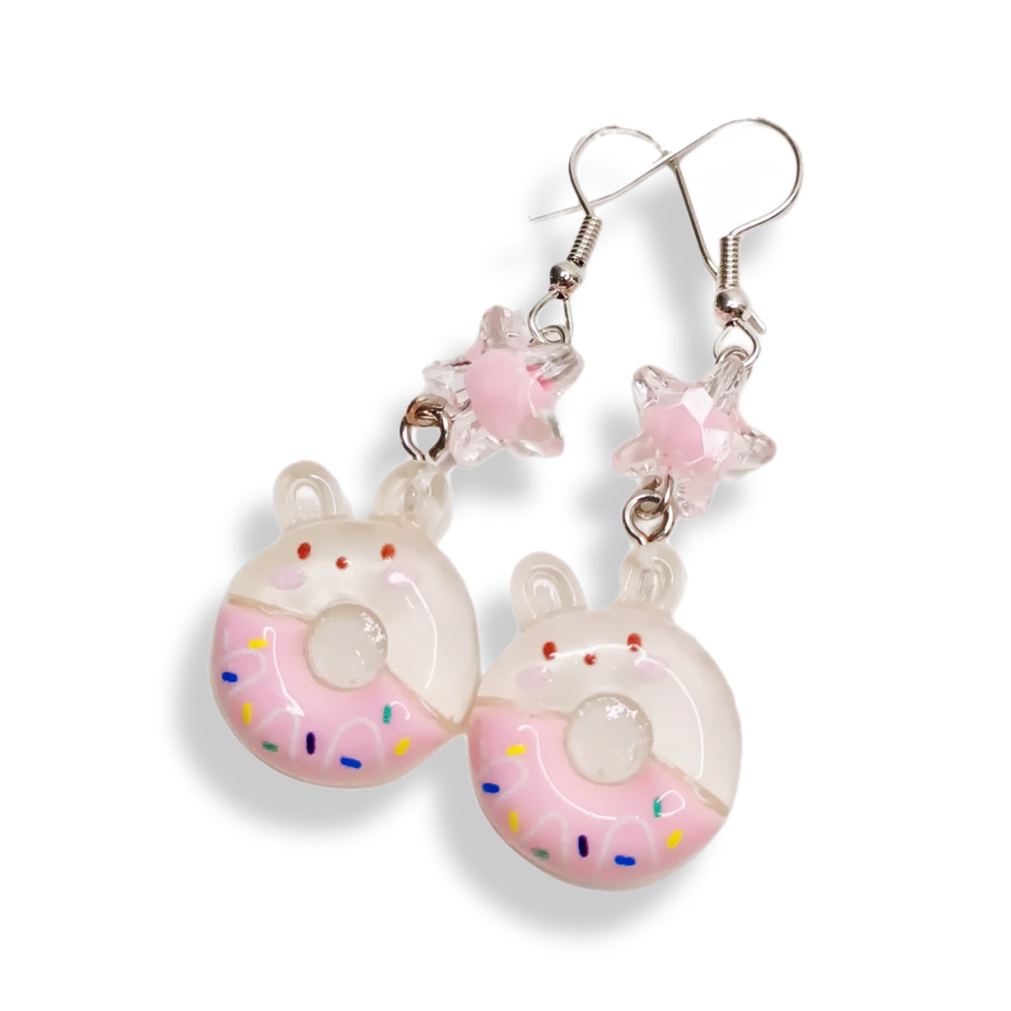 Bunny donut earrings