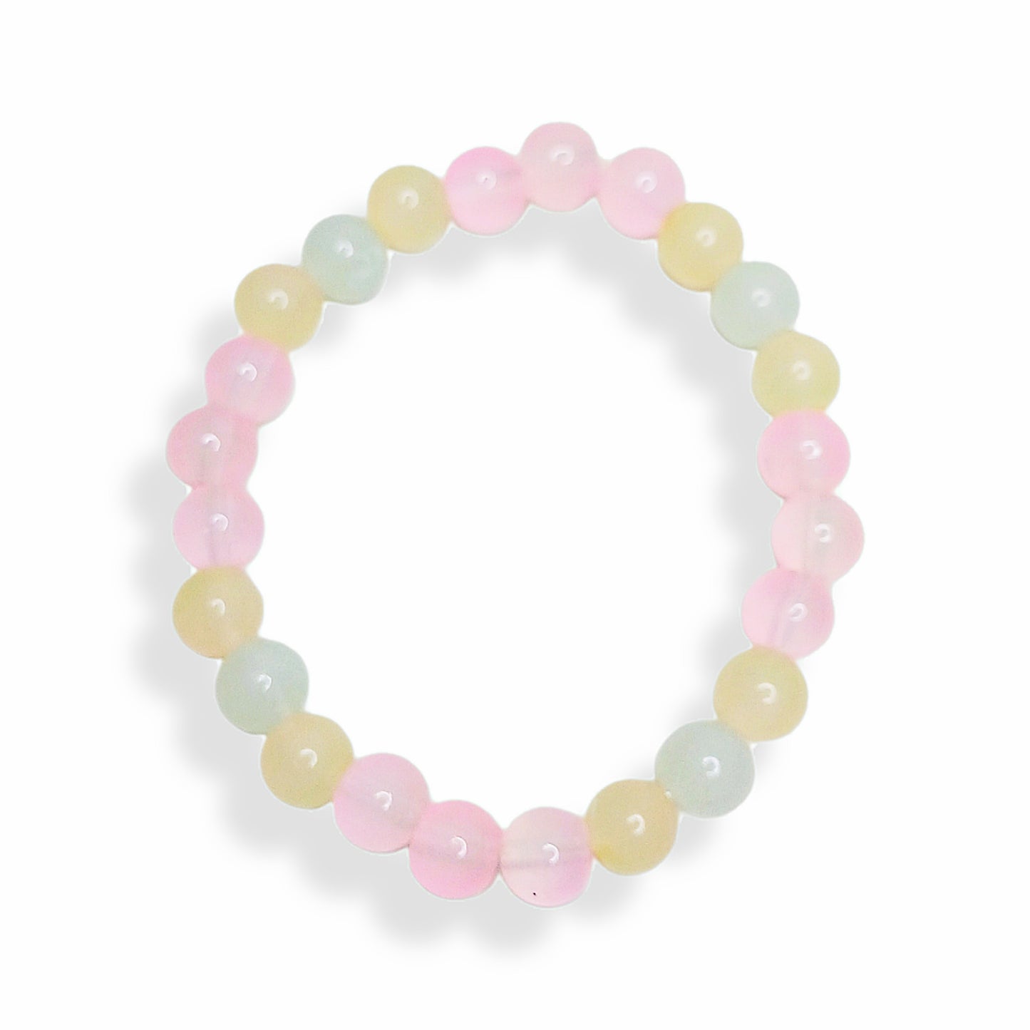 Glass bead bracelet