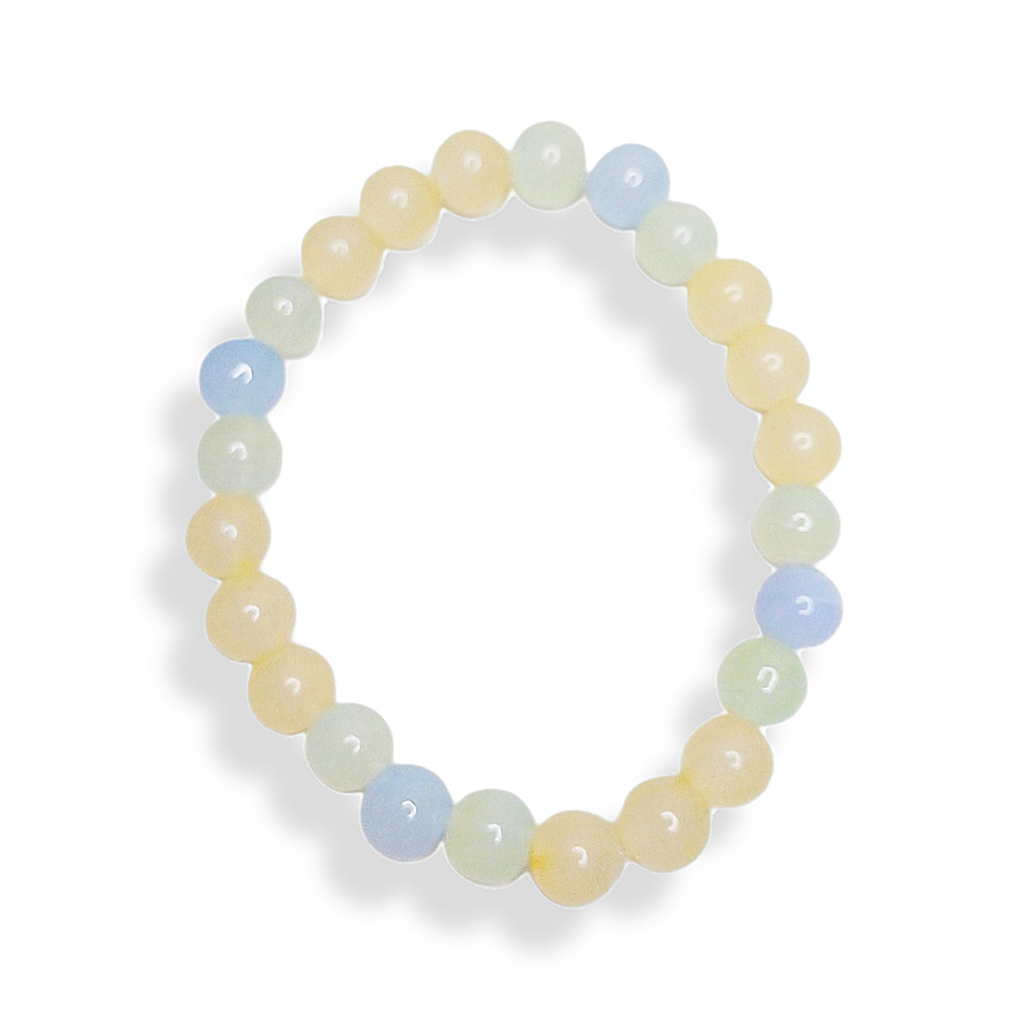Glass bead bracelet