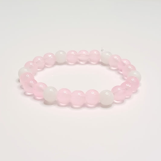 Pink beaded bracelet