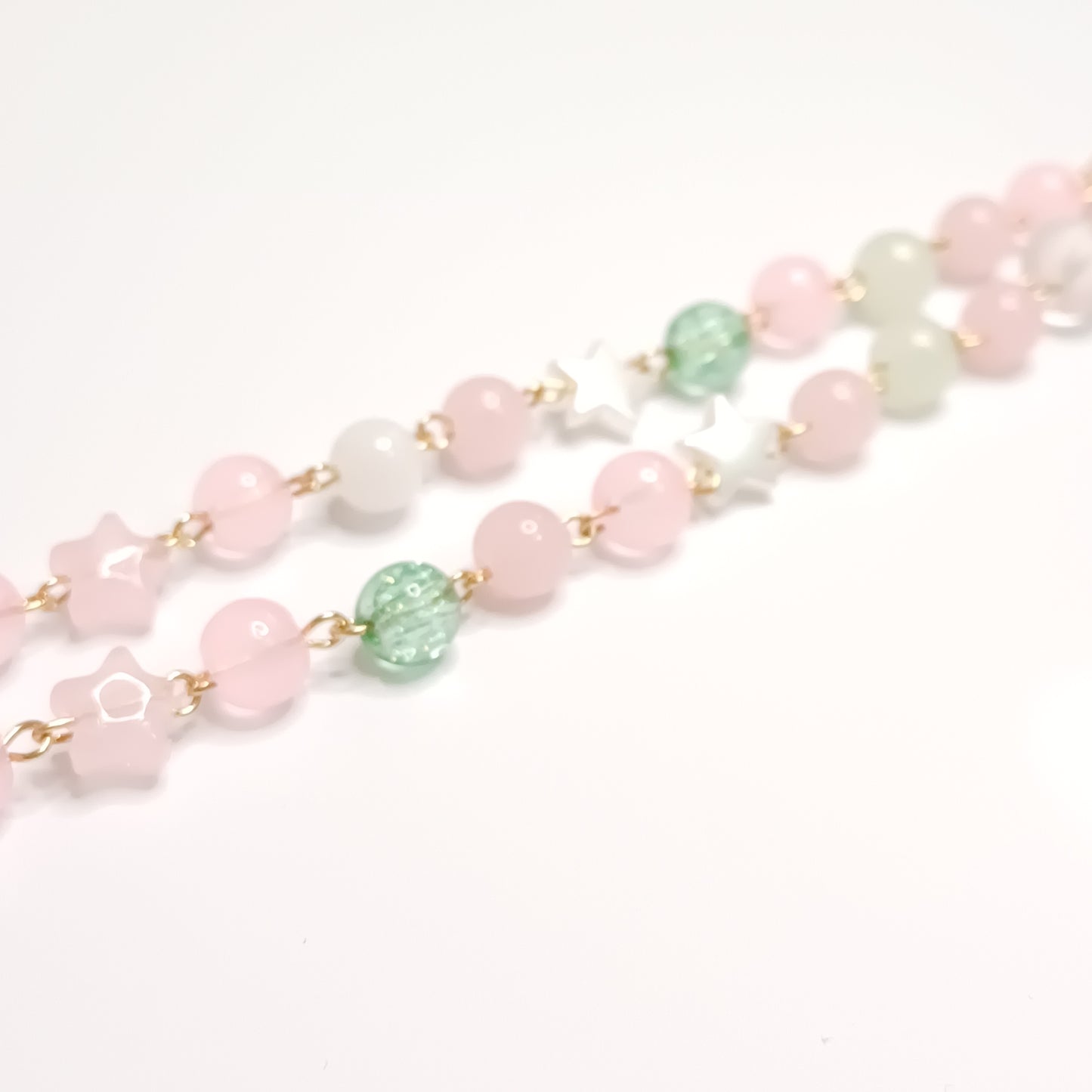 Beaded strawberry necklace