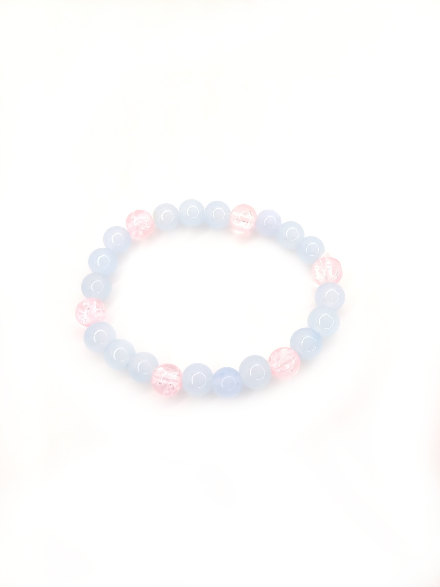 Glass bead bracelet