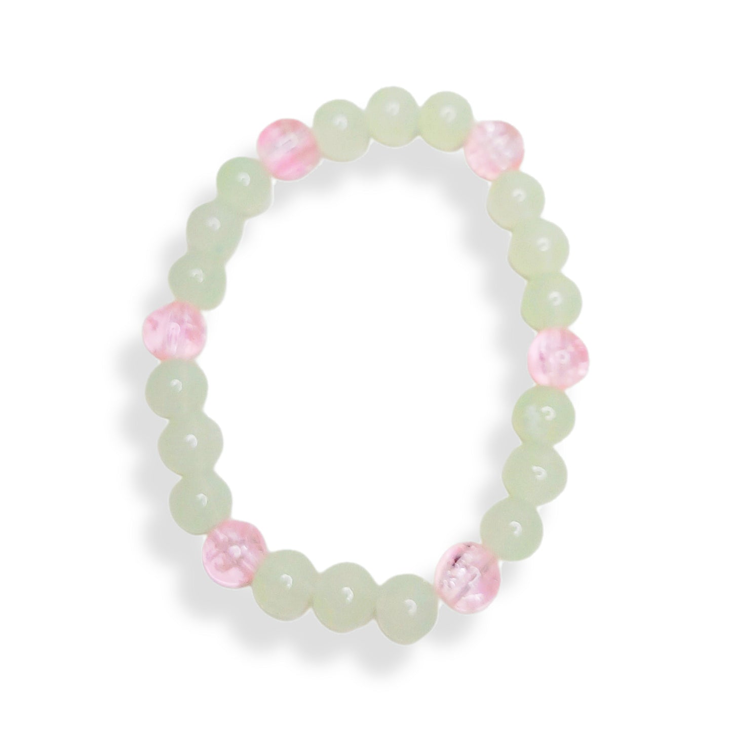 Glass bead bracelet