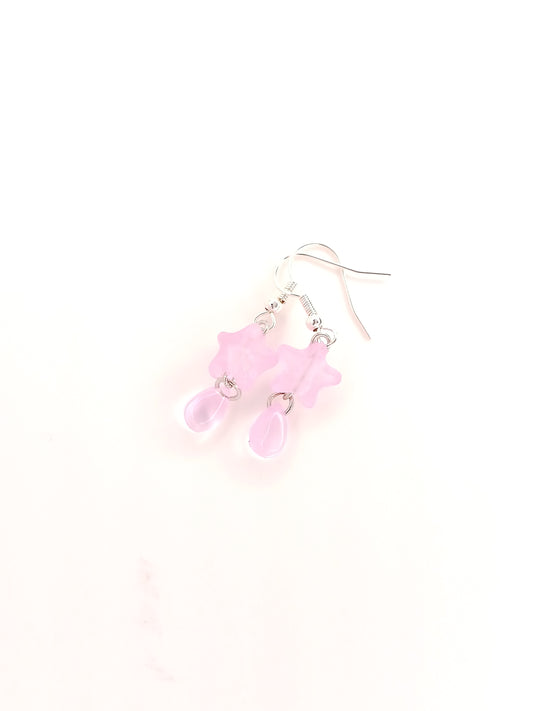 star droplet earrings