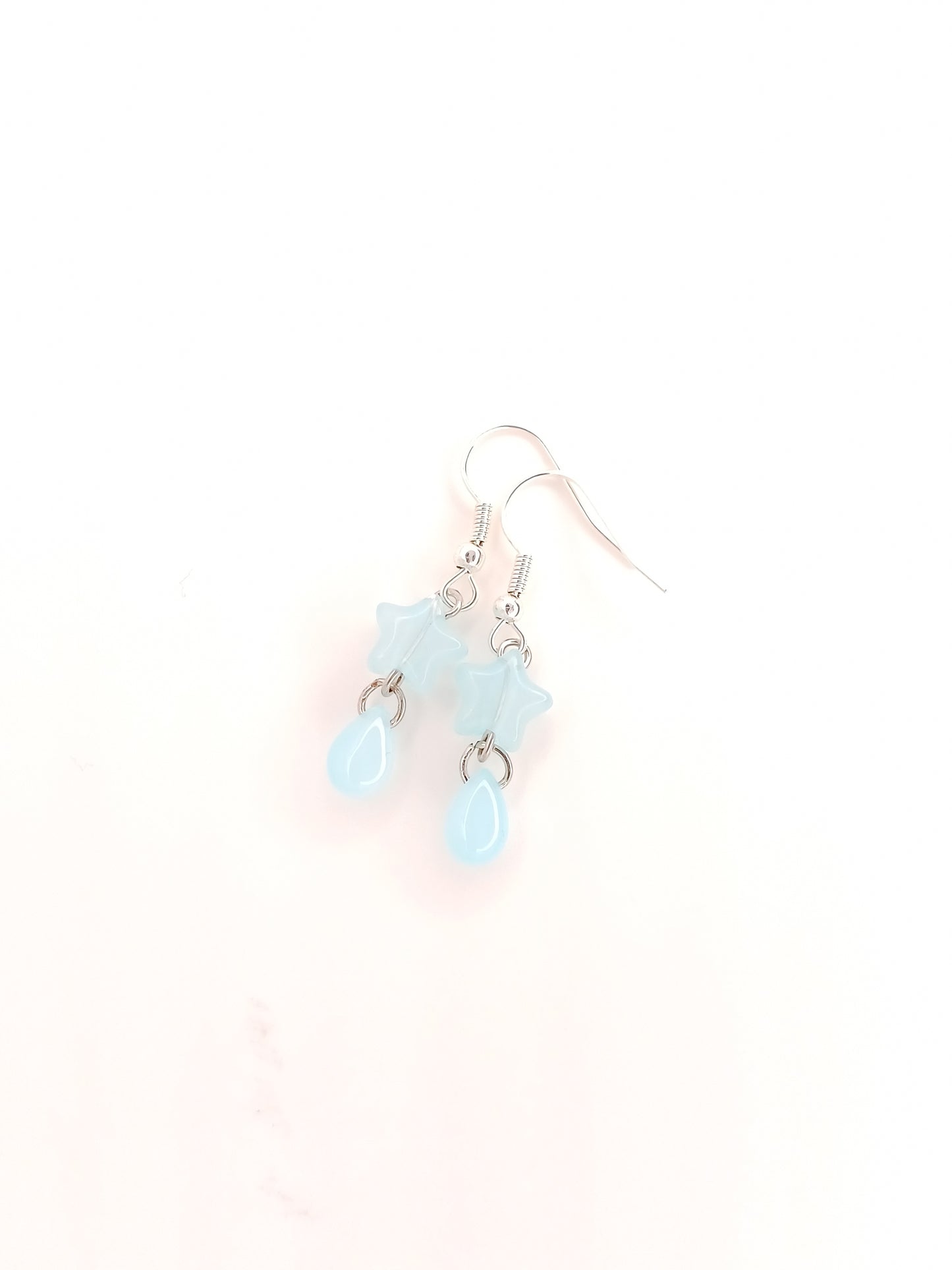 star droplet earrings