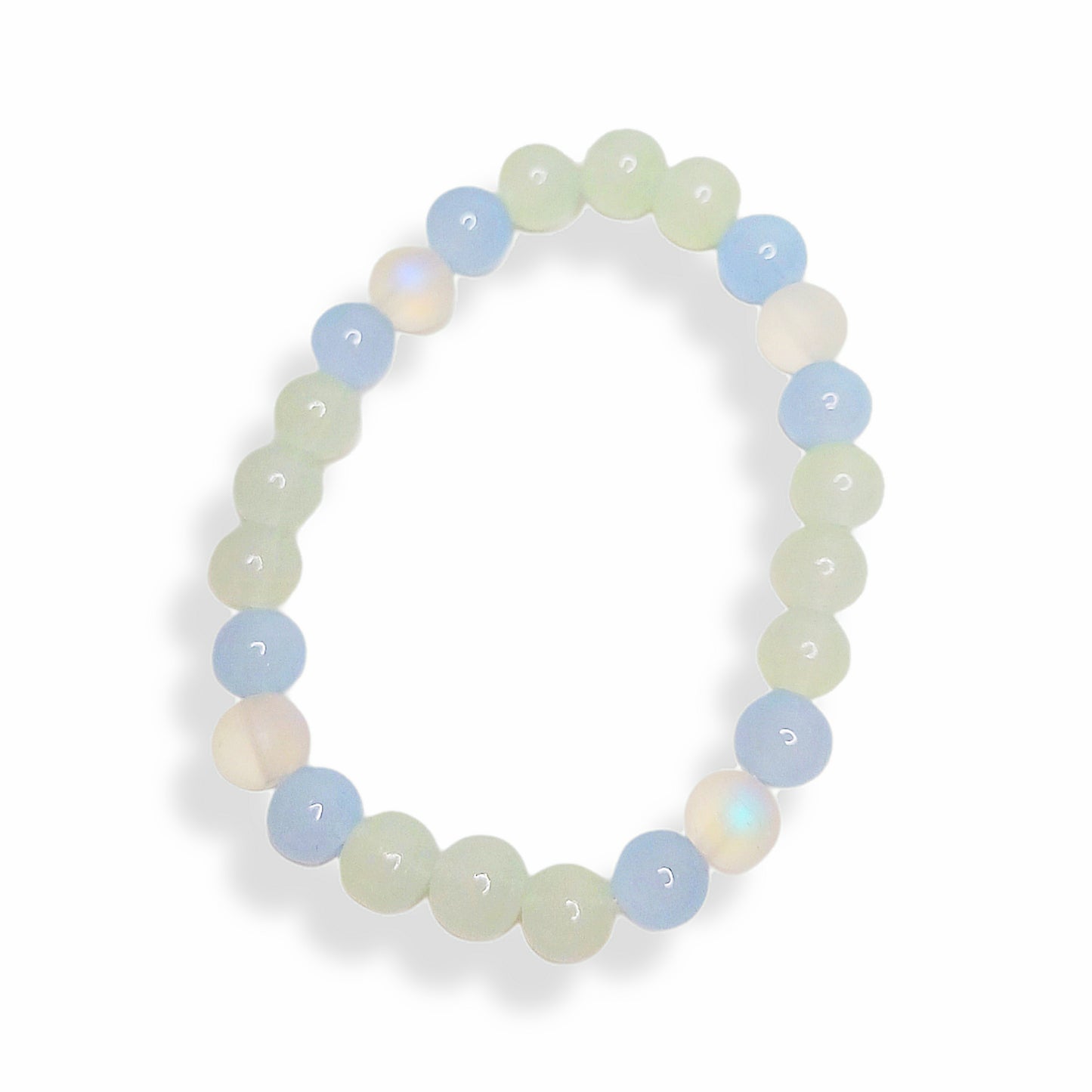 Glass bead bracelet
