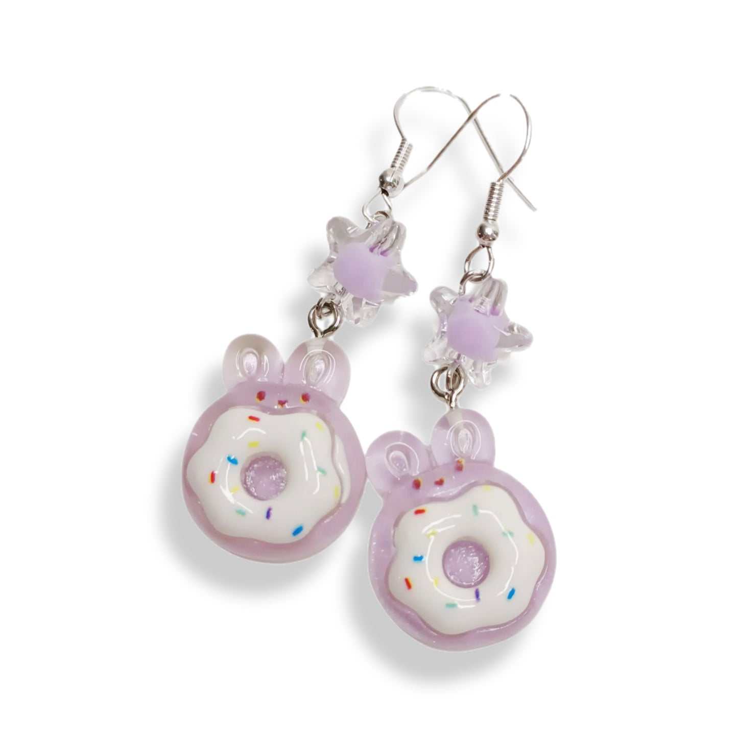 Bunny donut earrings