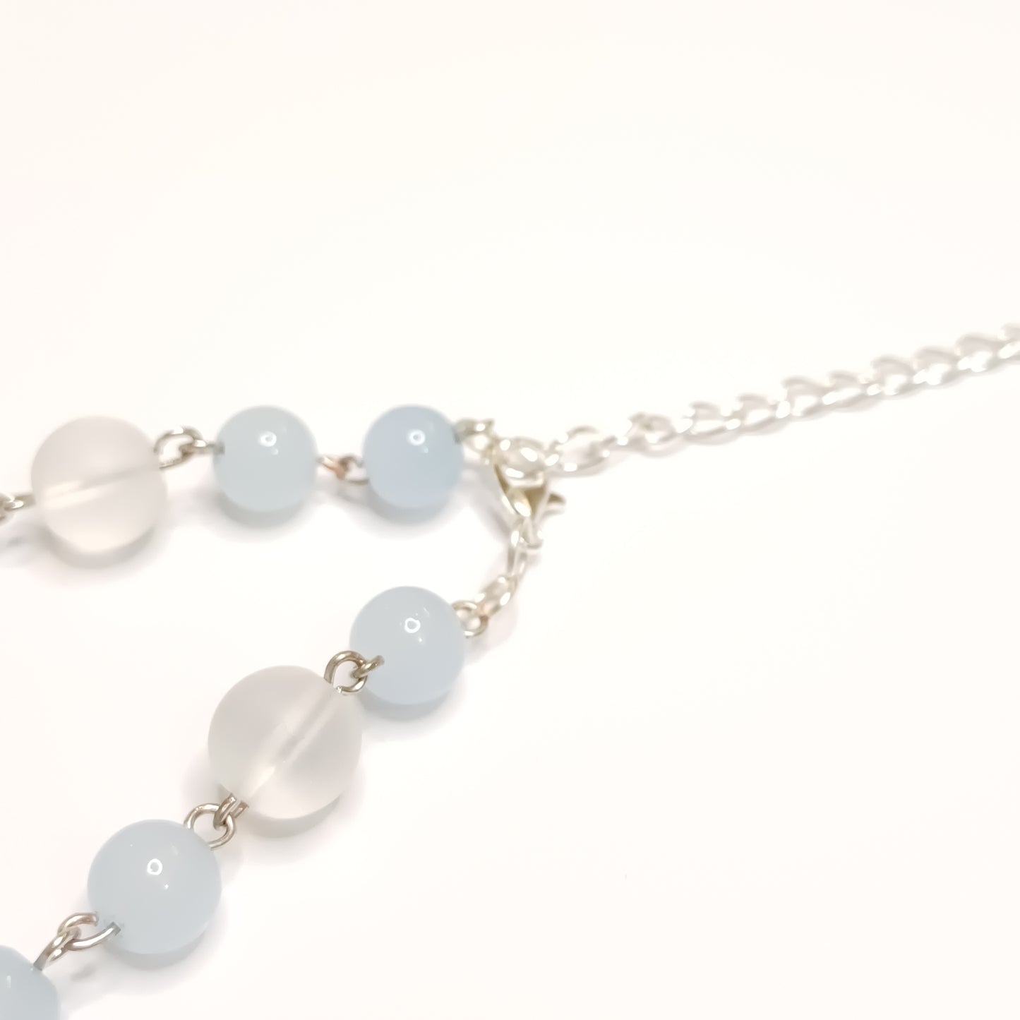 Blue beaded necklace