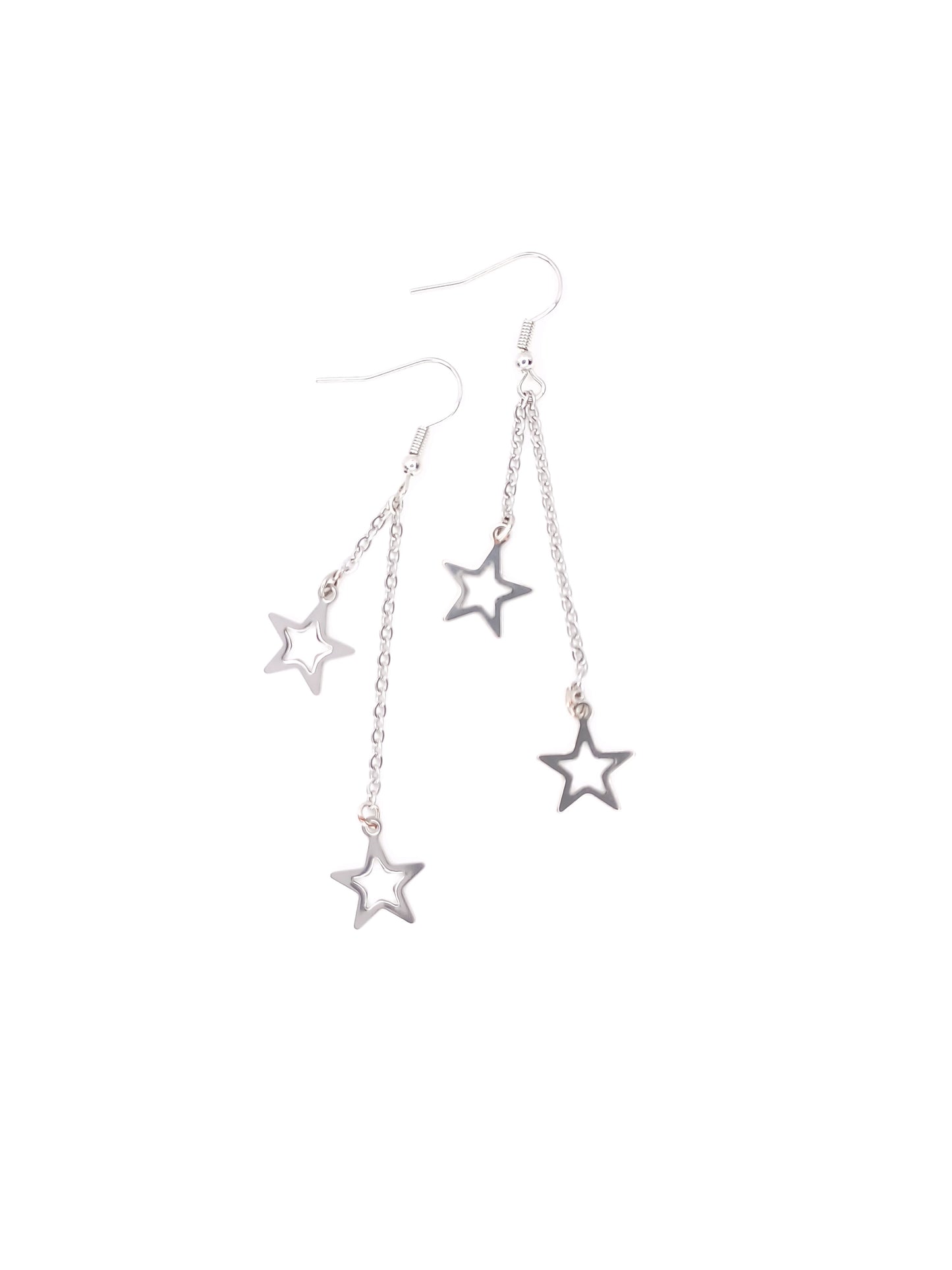 star chain earrings