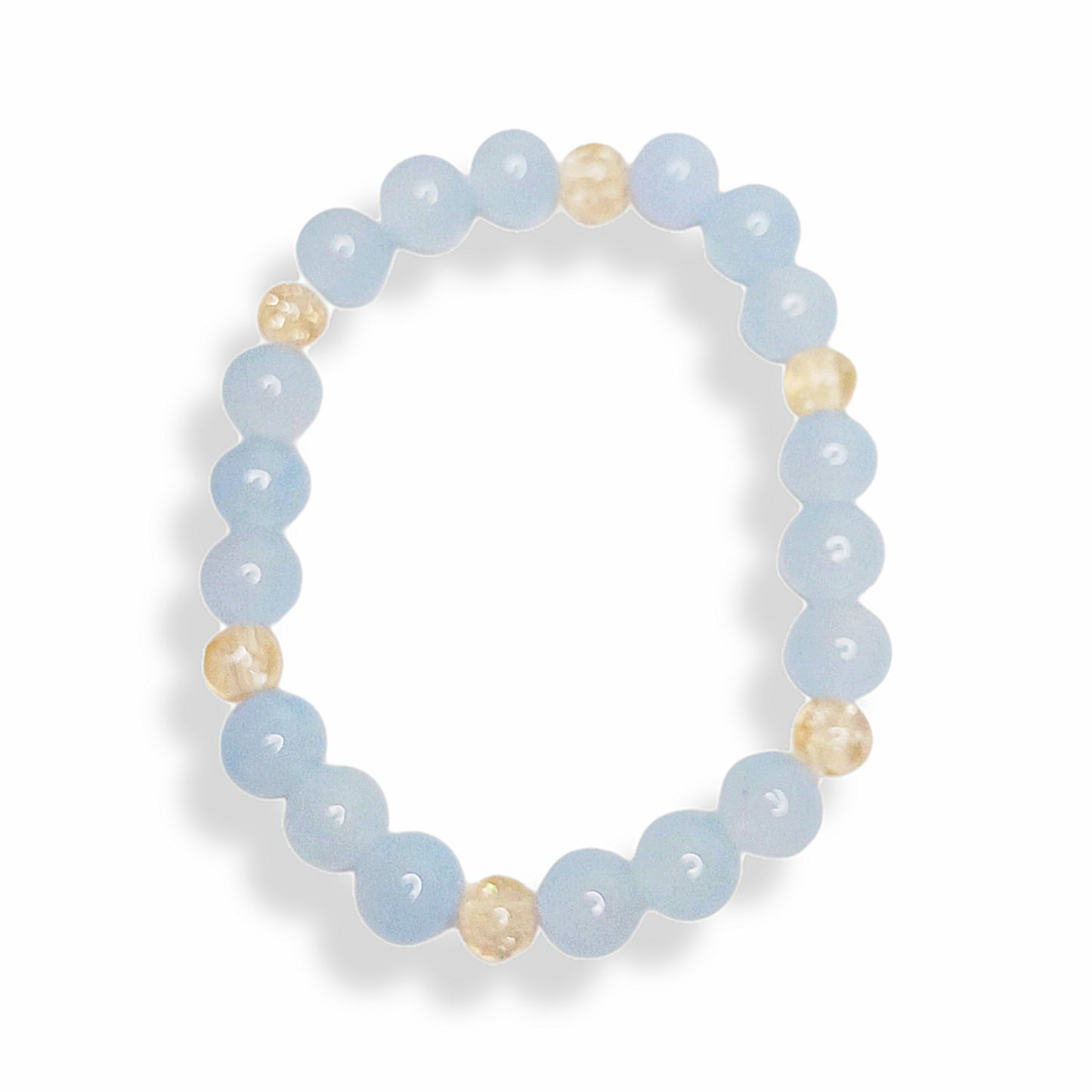 Glass bead bracelet