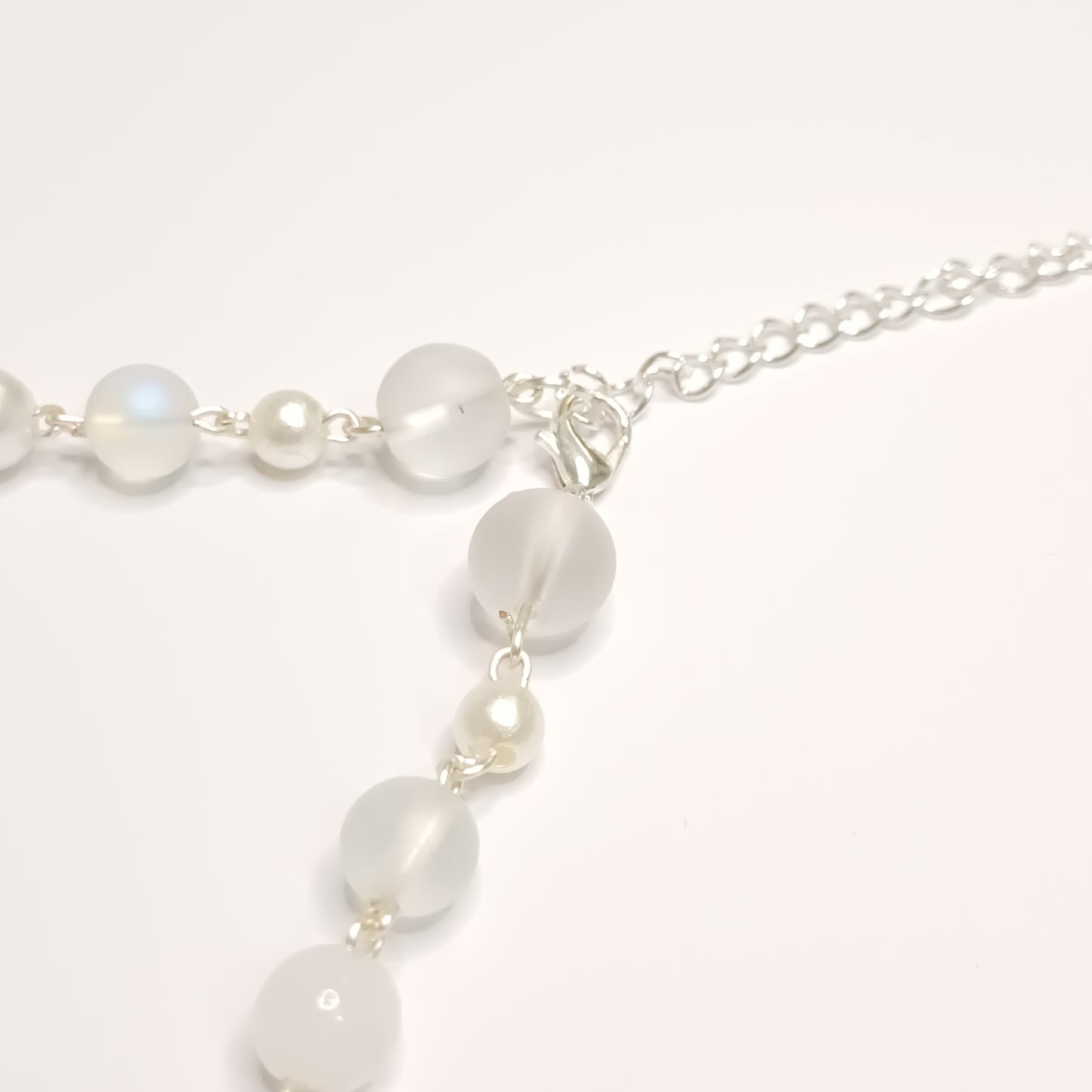 White beaded necklace